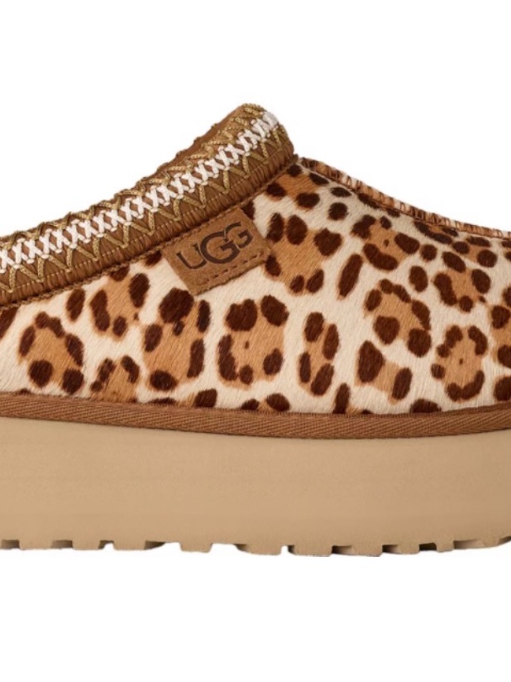 UGG Women's Leopard Print Slip-On - Chestnut/Tan
